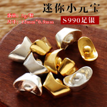 S990 sterling silver solid ingot Buddha statue gemstone vase for Manza gemstone to enter the treasure hundred silver ingot God of Wealth