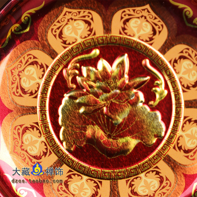 Ethnic supplies lotus painted Manzapan Mandapan Manchaluo tray for fruit tray 5 inch