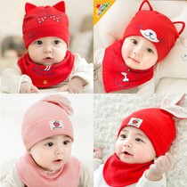 Hat baby female winter 1-15 years old foreign spring and autumn cute female baby newborn 0-3 months baby hat autumn