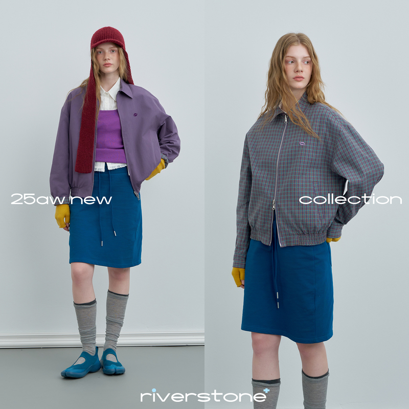 Riverstone Plus Reversible Lapel Harrington Jacket Women's Spring Pure Cotton Loose Plaid Jacket Riverstone Plus Reversible Lapel Harrington Jacket Women's Spring Pure Cotton Loose Plaid Jacket
