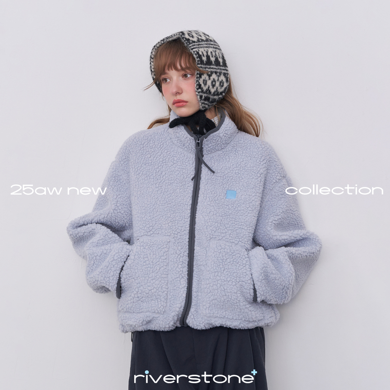 Riverstone Plus Dopamine Fleece Suede Casual Jacket Women's Fleece-Lined Stand Collar Lamb Wool Top