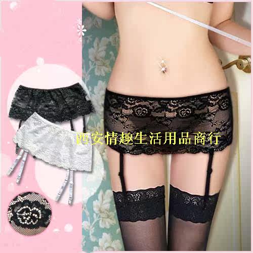 Garter garter belt Europe and the United States sexy black princess lace lingerie suit temptation accessories female adult products