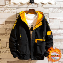 Boys winter dress thickened 12 jacket handsome 13 Fat boy 14 gush jacket 15-year-old CUHK boy junior high school boy