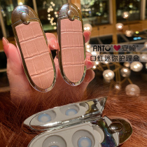 Lipstick beauty pupil contact lens box with pick-up cute retro female Net red cute simple small and portable