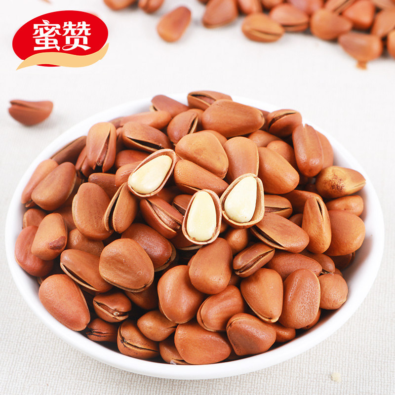 Honey Zan hand-peeled open pine nuts special first-class bag New Year's goods new nuts snacks Northeast specialty non-Brazilian original flavor