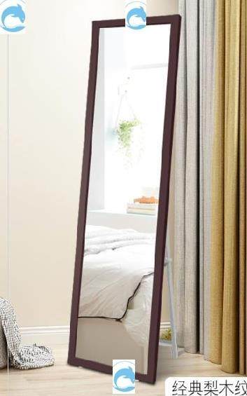 Hanging Wall Full-body Mirror Mirror Full Body Floor Mirror Mesh Red Bedroom Frame Full Body Mirror Removable Mega Log Solid Wood