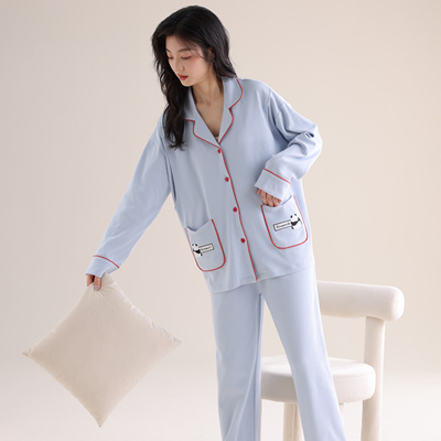 With Chest Pad Pure Cotton Spring and Autumn Nursing Clothing Confinement Clothing — 8