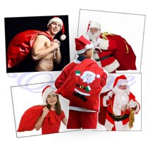 christmas santa claus red fancy bag candy gift storage sack