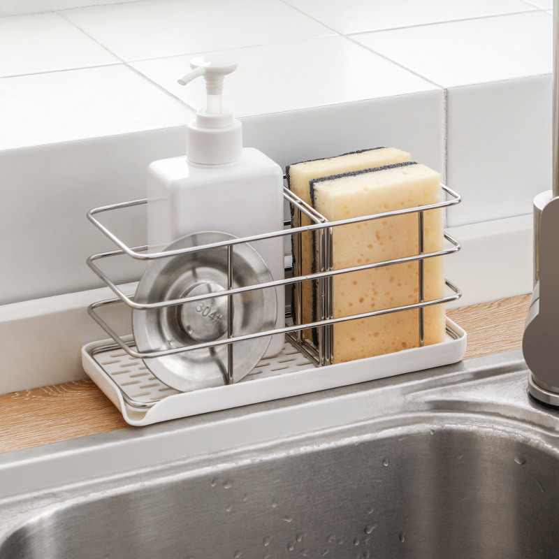 Kitchen Sink Drain Basket Water-tap Shelf Dishcloth Pool Sponge Drain water Draining Shelf