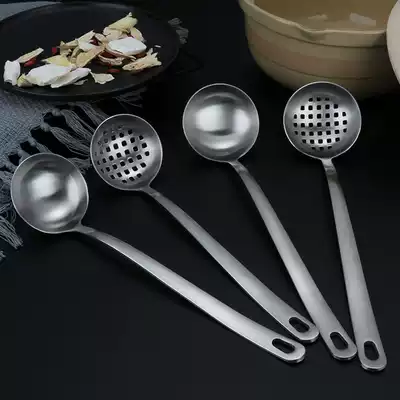 Hot pot spoon Colander rack set commercial net red 304 stainless steel spoon thick long handle spoon Kitchen