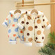 Baby jumpsuit winter plus cotton warm romper climbing clothes 0-3 months 6 baby clothes autumn and winter clothes going out hugging clothes