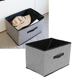 cosmetic organizer Imitation Linen Storage Box Foldable Toy