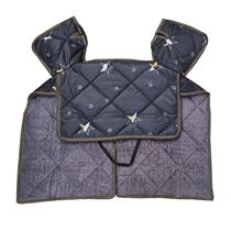 Electric car beam open fork one-piece wind shield by four seasons universal waterproof small generation driving folding car with velvety windproof hood