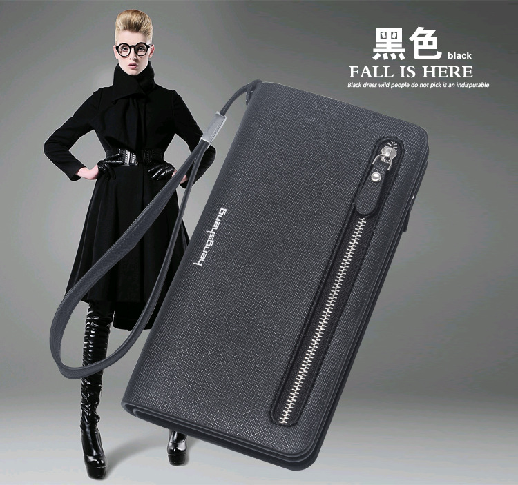 Ví dài 2019 nữ mới phiên bản Hàn Quốc của không khí thời trang đơn giản ngọt ngào ví lớn dây kéo ví - Ví tiền ví cầm tay nam