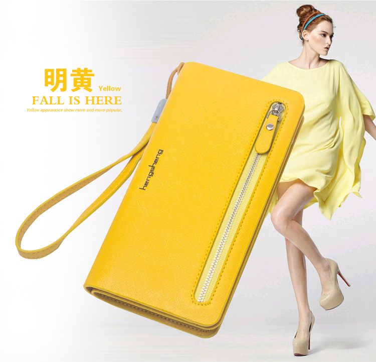 Ví dài 2019 nữ mới phiên bản Hàn Quốc của không khí thời trang đơn giản ngọt ngào ví lớn dây kéo ví - Ví tiền ví cầm tay nam