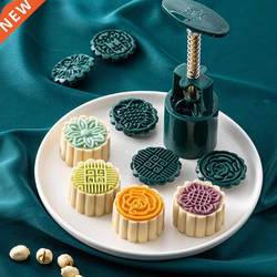 Cookie Stamp Moon Cake Maker Exquisite Flower Pastry To Ba