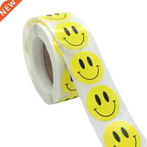 500pcs Smiley Face Sticker for Kids Reward Sticker Yellow Do