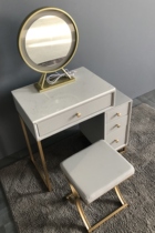 Makeup table storage cabinet bedside table integrated small ultra-small dressing table bedroom 80cm light luxury small apartment