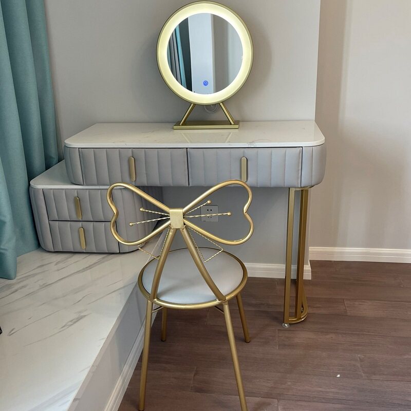 Light and luxurious window dressing table small window sill Makeup Table Desk Integrated Containing Cabinet Makeup Table Customised Length Legs