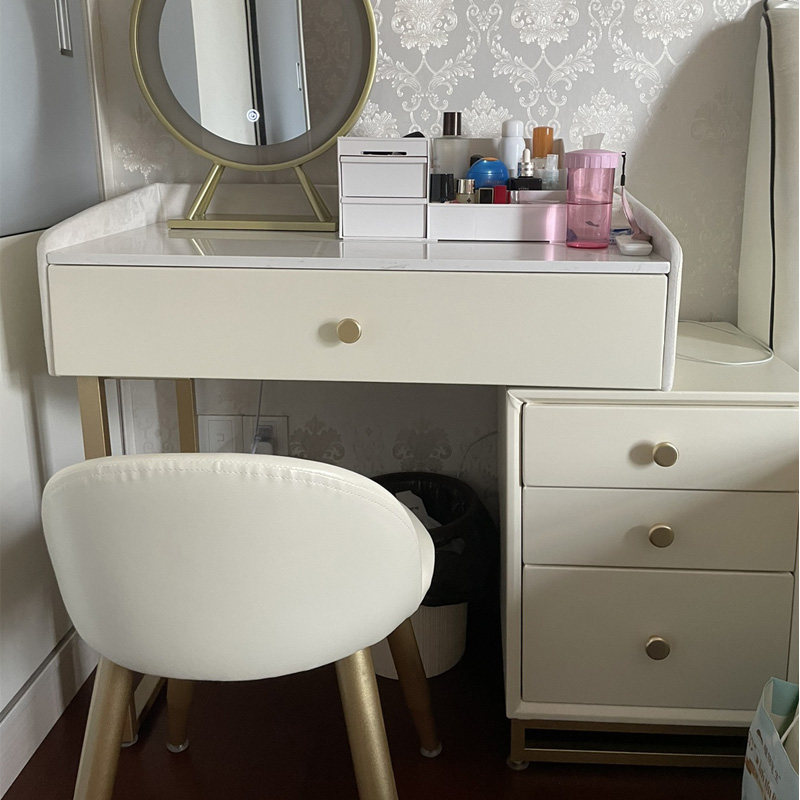 2021 new dressing table small 50 storage cabinet bedside one 60cm dressing table bedroom makeup table small apartment