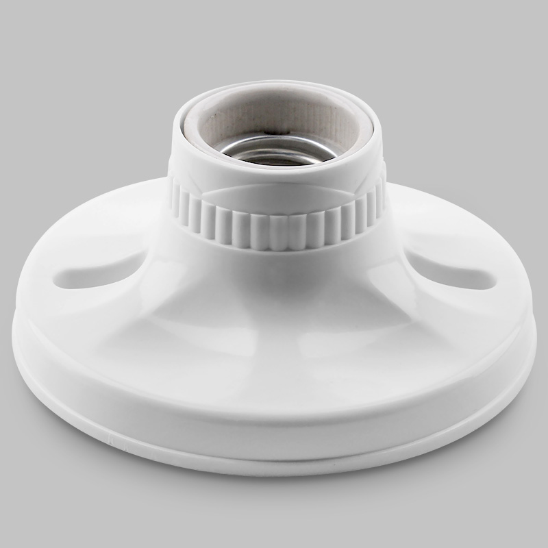 E27 screw mouth lamp holder big screw mouth International general spiral lamp holder seat flame retardant ceramic core anti-short circuit safety