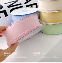 Black face black shop summer wedding wave lace ribbon ribbon holding