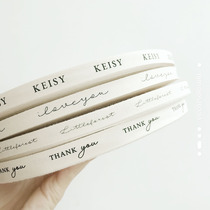  Black face of the black shop literary fan baking floral cotton ribbon ribbon customization