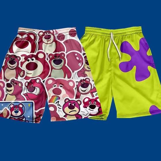 
Pai Star Shorts Men's Summer Thin American Trendy Basketball Casual Sports Ice Silk Quick Dry Five-point Beach Medium Pants