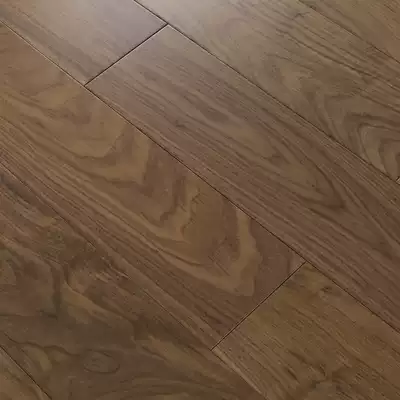 North American high-end black walnut pure solid wood floor lock geothermal floor heating free keel bedroom home factory direct sales