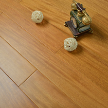 Meisen official residence Teak king log pure solid wood floor keel-free lock geothermal floor heating environmental protection factory direct sales