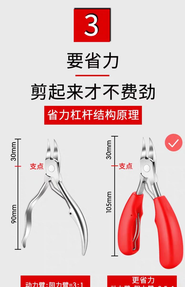 指甲钳鹰嘴甲沟钳甲沟专用指甲刀