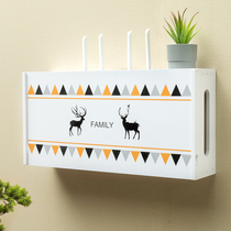 Router Cat Box Containing Box Free of perforated wireless network wifi set-top box wall-mounted row-lined finishing