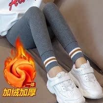 Girl Warm Pants Wear in integrated suede CUHK Bottom Pants Plus Suede Thickened Junior High School Uniform Diviner Cotton Pants Tide