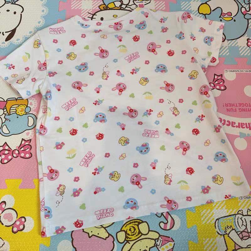 Mp Girl's Clothing Replica Inner Wear T-Shirt Base Shirt Summer Japanese Style Full Print Cartoon Cute Top Student Short Sleeve Mp Girl's Clothing Replica Inner Wear T-Shirt Base Shirt Summer Japanese Style Full Print Cartoon Cute Top Student Short Sleeve