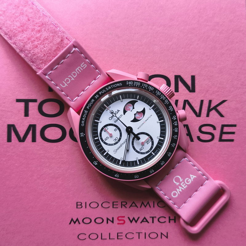 Authentic In-Stock Swatch X Omega Supermaster New Pink Planet Omega Swatch Watch