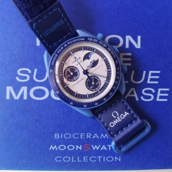 In-Stock Swatch X Omega Omega Swatch Genuine Panda Blue Moon Snoopy Moon Phase Watch