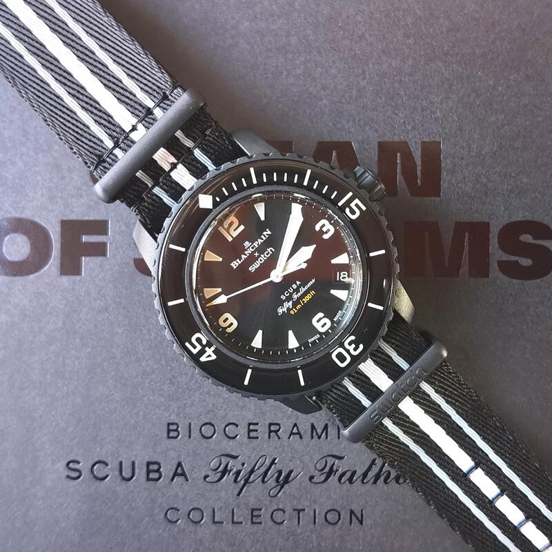 In-Stock Swatch Blancpain Fifty Fathoms Storm Ocean Watch Diving Watch In-Stock Swatch Blancpain Fifty Fathoms Storm Ocean Watch Diving Watch