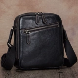 Кожаная ретро сумка через плечо, сумка на одно плечо, воловья кожа, из натуральной кожи