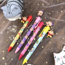 Cat slave stationery Japan Crayon Shin limited doll pendant ballpoint pen mechanical pencil buckle ear spoon