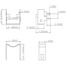 EP17 steel clip transformer steel clip buttoned iron clamp iron cover 1000 1 bag