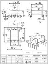 EFD21 magnetic core skeleton EFD20 transformer magnetic core skeleton horizontal 5 5 pin 10 sets
