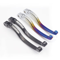 Suitable for electric motorcycle battle speed calf modified electric vehicle direct push pump aluminum alloy titanium-plated horn hand pull rod