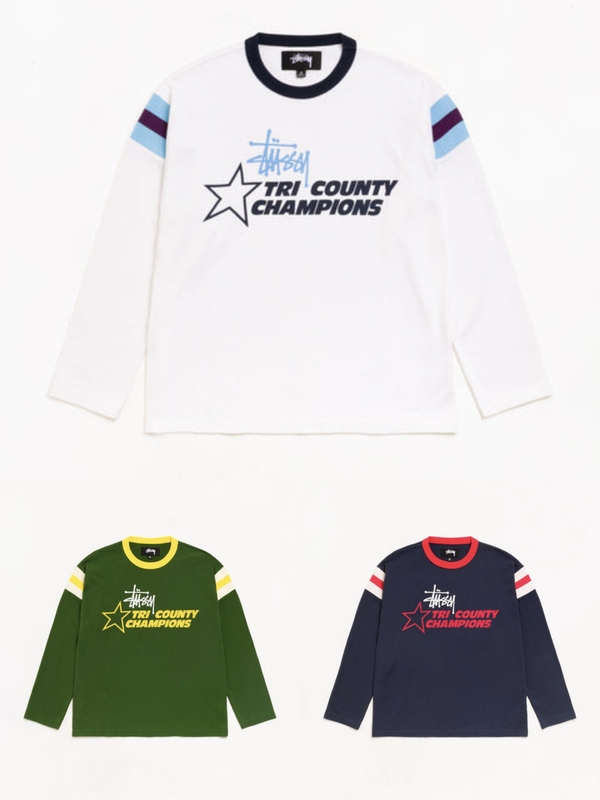 Some Countries Have It in Stock: Stussy 26Ss Ls Ringer Tee Star Long-Sleeve Some Countries Have It in Stock: Stussy 26Ss Ls Ringer Tee Star Long-Sleeve