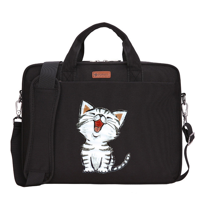 Single shoulder pen electric bag skew cross large capacity handheld cute 15 6 inch 14 inch 13 3 inch male and female bag 17 inch