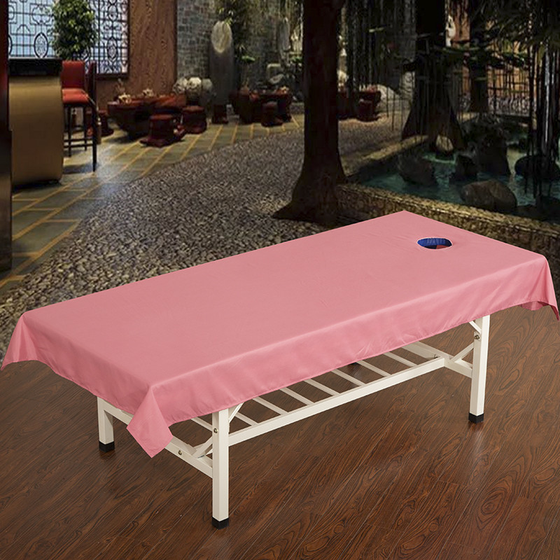 Massage Health Club Câu lạc bộ cơ thể Y học Vật lý trị liệu Massage Beauty Salon Cotton đặc biệt Bông Tấm Bông Lỗ với Lỗ - Khăn trải giường ga giường 1m8 x 2m