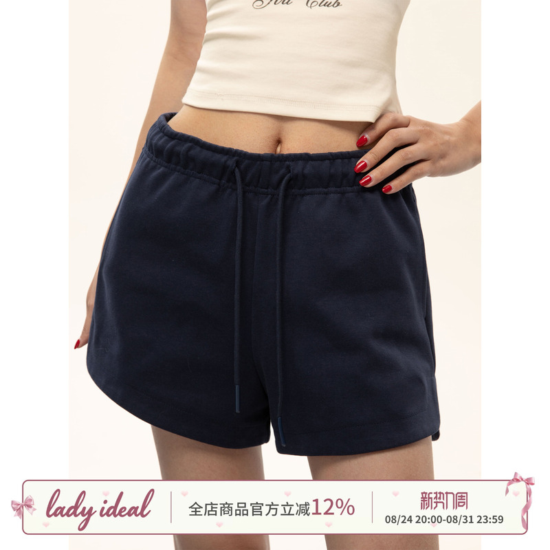 Lady Ideal American Retro Sports Shorts for Women 2026 Summer New Versatile Slimming Hot Pants
