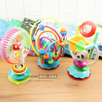 Sassy eat sex toy Tricolor rotating ferris wheel Baby Windmill Baby dining chair cart Sucker toy
