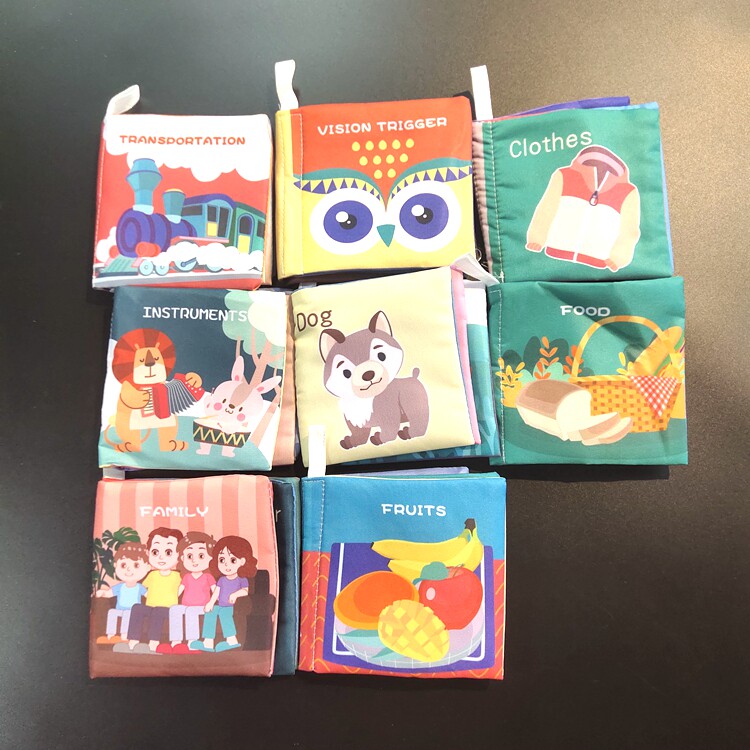 Newborn stereoscopic cloth book early education 6-12 months baby 0-1-3 years old baby children's toys can not be torn