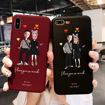 Couple mobile phone shell customized arbitrary models iphone12 apply 11 Apple x Scratching Diy Photo Avatar Huawei