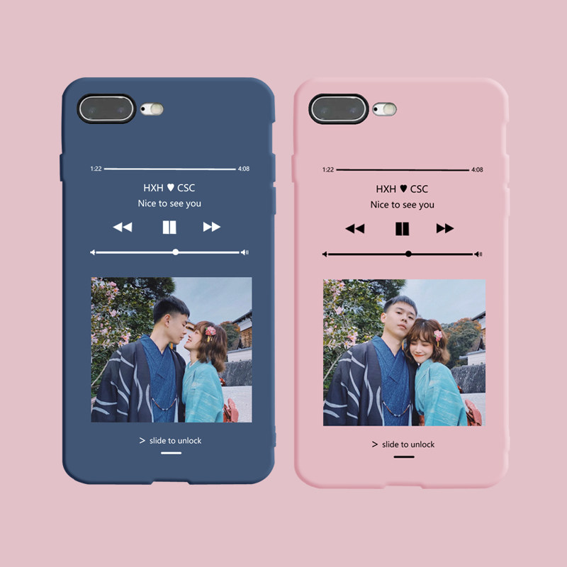 Couple phone shell customized arbitrary models apply Apple 11 hard shell diy photo X player iphone12